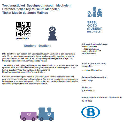 Dit is een afbeelding van mijn ticket.